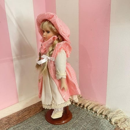 عروسه سيراميك | Ceramic Doll Size:-40 cm