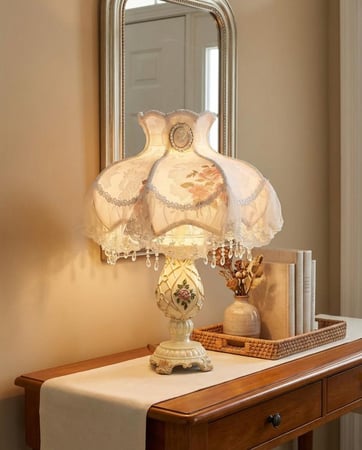 اباجوره حجم وسط مقاس 60 سم | Resin Table Lamp Size 60 cm
