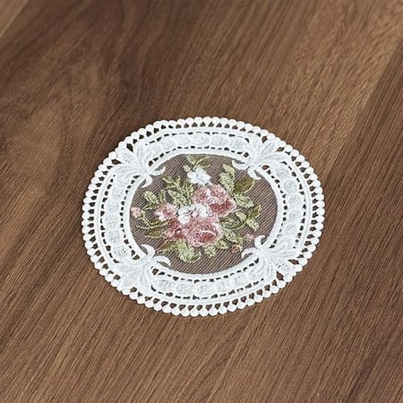 كوستر دانتيل اوف وايت | Lace Coster Off White 12 cmOff White