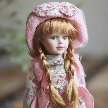 عروسه سيراميك |Ceramic Doll Size:-30 cm