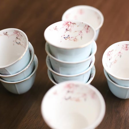 طقم 12 فنجال قهوة عربية | Arabic Coffee Cup Set