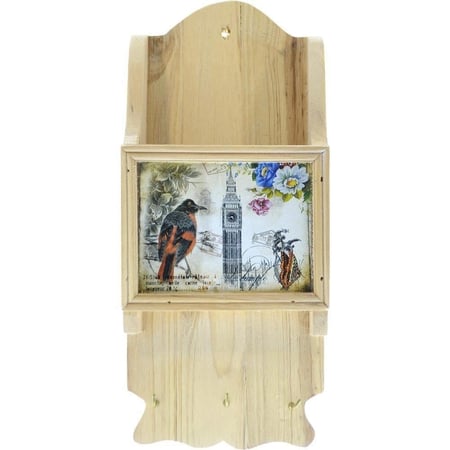 صندوق مفاتيح خشبي جداري | Wall wooden key box