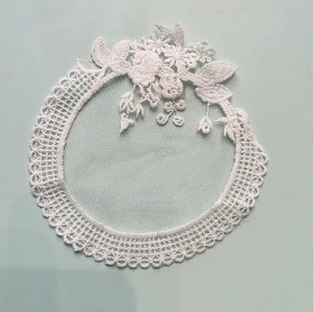 .كوستر دانتيل | Lace Coster Size 12 cm Off White