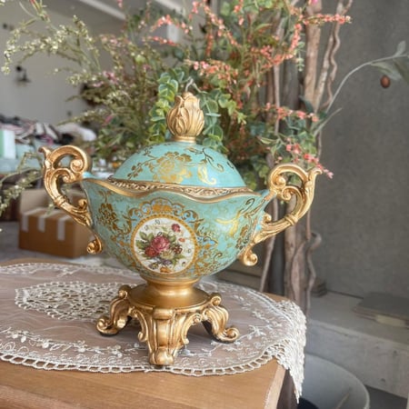 حافظة دائريه رويال متعددة الاستخدام بالغطاء لون اخضر وازرق | Royal Green and blue Case with Cover