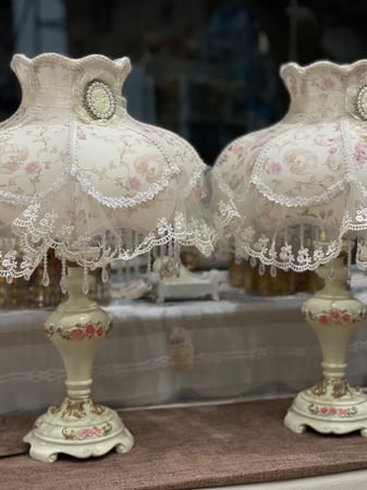 عرض أباجورة مكون من قطعتين | Two pieces Table Lamp set