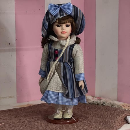 عروسة سيراميك |Ceramic Doll Size:-30 cm