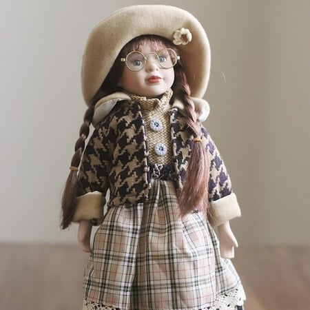 عروسة سيراميك فيكتورية مقاس 40 سم | Ceramic Doll