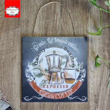 تعليقة خشبية ديكور جداري