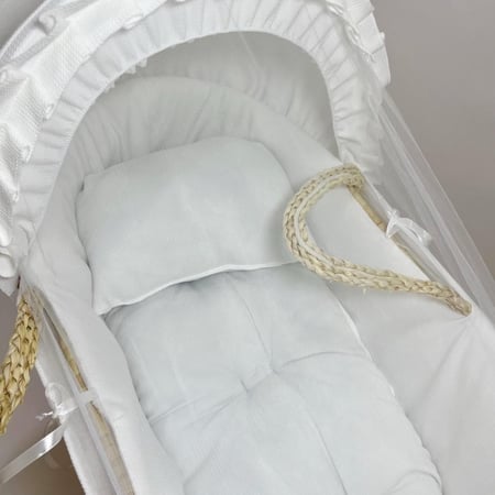 سلة موسى خزف مع حامل هزاز خشبي