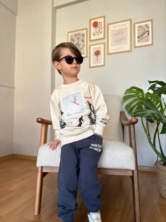 طقم اطفال ولادي ناعم 5-14 سنة