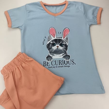 بجامة برمودا  بناتي 5-12 سنة