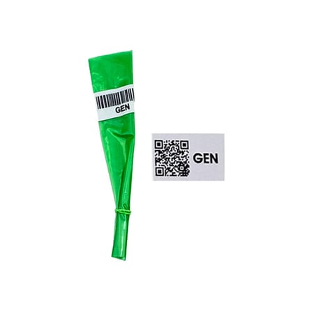 كيس حماية القير وكاله شفاف اخضر مع استيكر