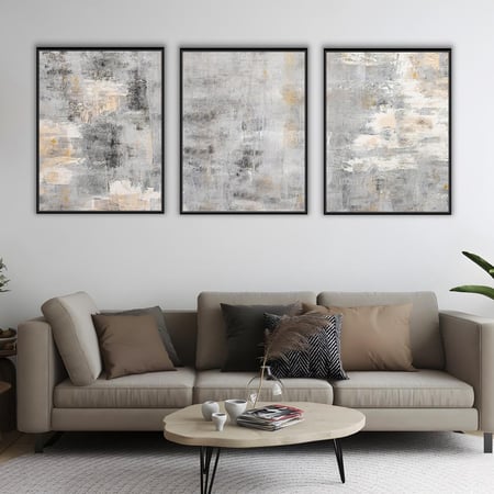مجموعة لوحات جدارية ثلاثية لوحات تجريدية لوحات جدارية ثلاث قطع