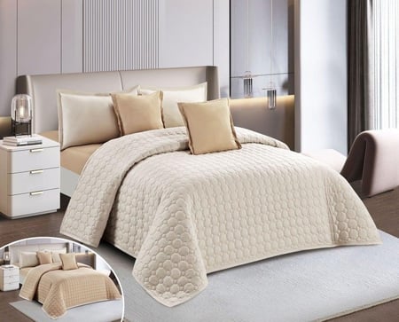 لحاف مضغوط قطن 4 قطع