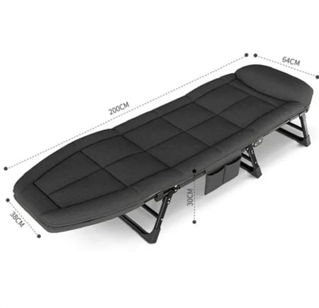 سرير رحلات ناعم قابل للطي بمخدة