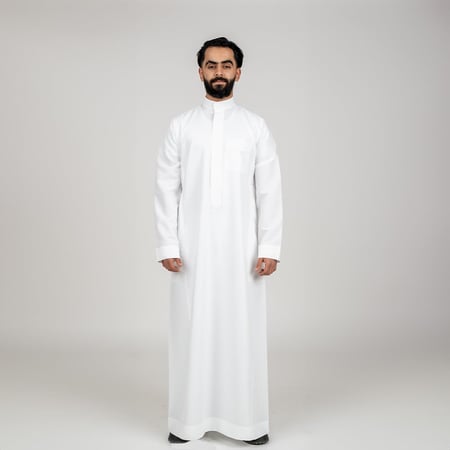 ثوب الأصيل رجالي: سحاب (ساده)