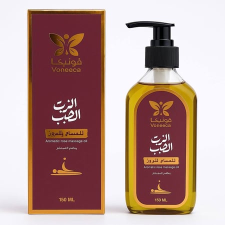 زيت للمساج بالورد الطبيعي