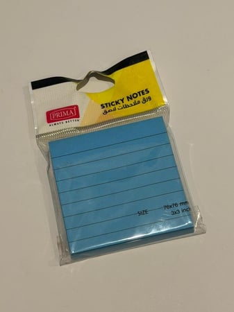 ورق ملاحظات لاصق مسطر 3x3inch