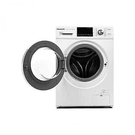 غسالة باناسونيك، فتحة أمامية، 9 كيلو، نشاف 75%، أبيض، 1400 لفة - موديل NA-149MG4WSA