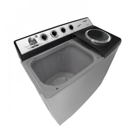 غسالة حوضين باناسونيك، 18 كيلو، رمادي - موديل NA-W18XG1BSA
