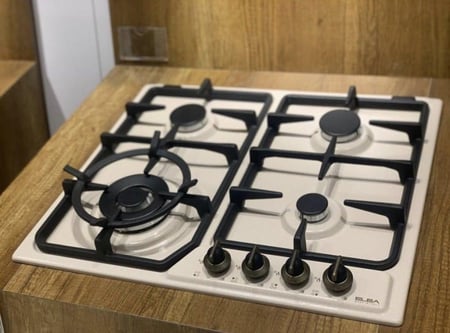 سطح بلت ان غاز إيطالي كلاسيكي إلبا، 60 سم - موديل AS ENF65-445 AVD