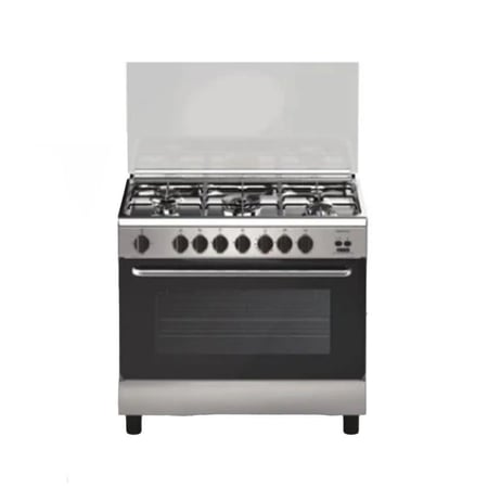 فرن غاز هام، 60x90، إيطالي، 5 شعلات، أمان كامل، ستيل - موديل HGC96FSX