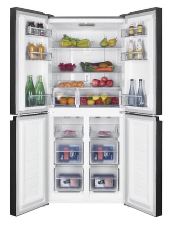 ثلاجة دولابي هام، 4 أبواب، 14.2 قدم، انفرتر، ستيل - موديل HM710SSD-O23INV