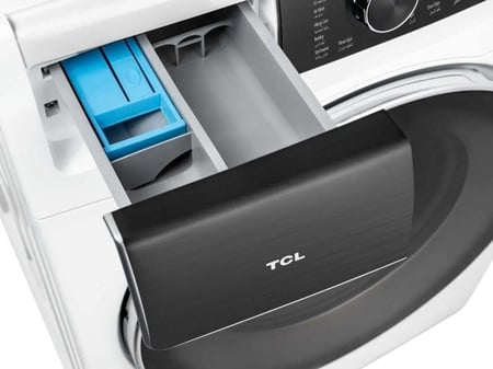 غسالة TCL، أمامية، انفرتر، 10 كجم، 7 كجم تجفيف، أبيض - موديل TWD-C107W