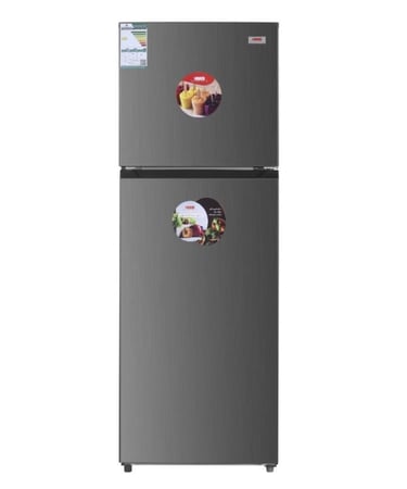 ثلاجة بابين هام، 11.7 قدم، 333 لتر، ستيل - موديل HM350SRF-O23