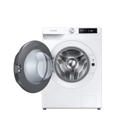 غسالة تعبئة علوية اتوماتيك سامسونج، 8 كيلو، تنشيف 100%، أبيض - موديل WD80T634DBE/YL