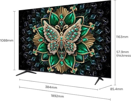 شاشة تي سي ال 85 بوصه QLED K4 جوجل تي في 144 هيرتز