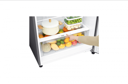 ثلاجة LG، بابين، فضي، 16.9 قدم، 478 لتر - موديل LT18CBBSIN