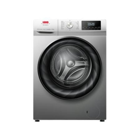 غسالة فتحة أمامية هام، 10 كيلو، Inverter، تنشيف 100%، فضي - موديل HMFL10D6S-22