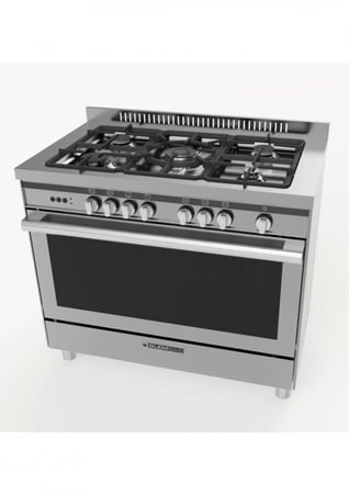 "مطبخ جليم غاز 60*100 (5) شعلات غاز ، أمان تام ، متعدد الوظائف - أستيل"