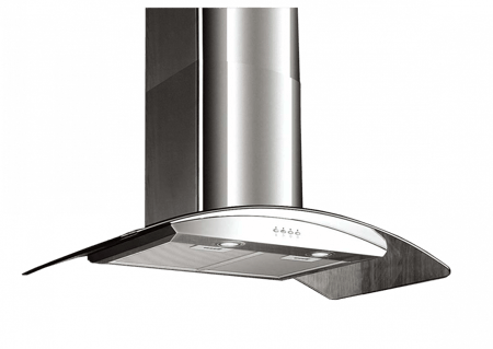 شفاط إلبا هرمي زجاجي، 90 سم، قوة 1000 - موديل HEE92