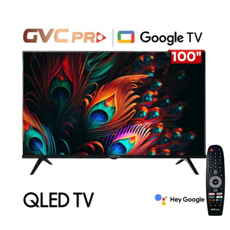 شاشة جي في سي برو، 100 بوصة، QLED، دقة 4K، نظام Google TV، موديل GVC-100GOG905