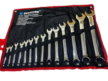 طقم مفاتيح هندي مفتوح مختوم 14 قطعه