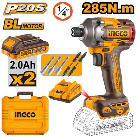 � سكروب درايفر  لاسلكي INGCO 20V BRUSHLESS – قوة وأداء احتراف