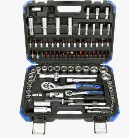 مجموعة مفاتيح ربط CR-V 1/4 بوصة 1/2 بوصة DR (94 قطعة)