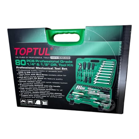 طقم عده 80 قطعه TOPTUL