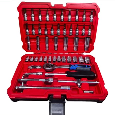 طقم عدة مقاس ربع 53 قطعه جوده عاليه