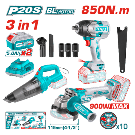 دريل كفرات 850 وصاروخ ومكنسة  مجموعه