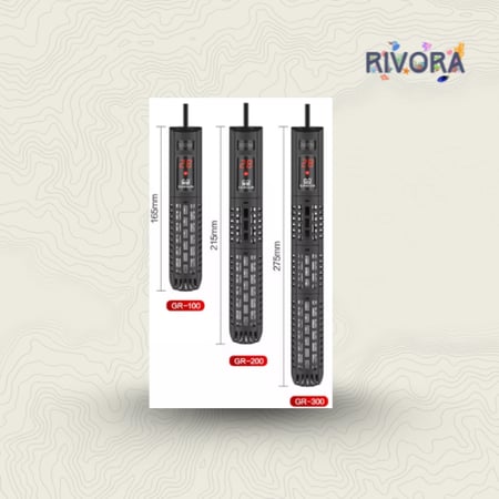 سخان حوض سمك  SunSun مع شاشة