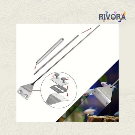 أداة كشط الطحالب للحوض  - Aquarium Algae Scraper Tool