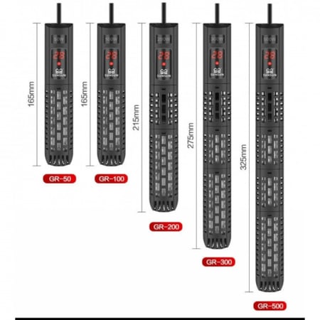 سخان حوض سمك  SunSun مع شاشة