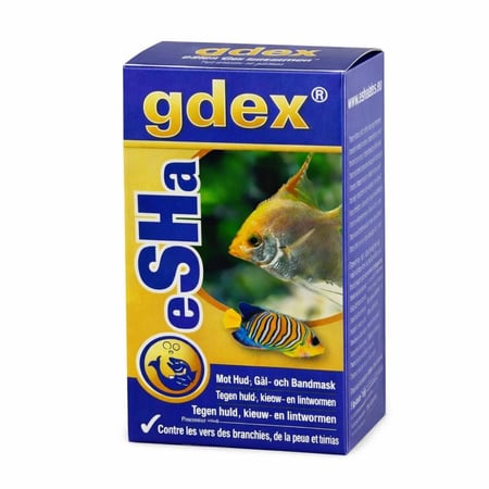 eSHa Gdex - علاج للسمك ضد الديدان الجلدية والخيشومية