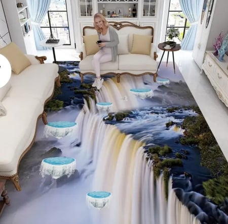 سجادة ثلاثية البعادارضيه محاكاة نمط المشهد غرفة المعيشة السجاد اريكة حصيرة،غرفة نوم  السرير السجاد مدخل عدم الانزلاق  ممسحة البساط