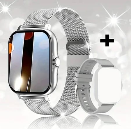 ساعة ذكية مع 3 أحزمة للرجال والنساء ، ساعة ذكية رياضية ، جهاز تعقب اللياقة البدنية ، بلوتوث ، مكالمة ، موسيقى ، معدل ضربات القلب