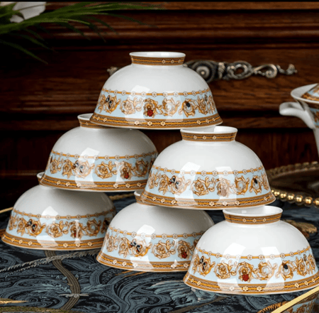 أطقم أواني طعام بريطانية ، من الدرجة الأولى خزف عظمي ، أطقم أدوات مائدة ، وعاء ، ملعقة ، طبق عشاء ، أواني مطبخ ، طقم أدوات مائدة ، 60: