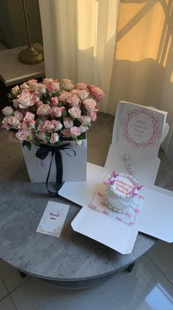 بوكس كيك وورد طبيعي